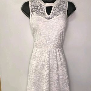 White lace dress